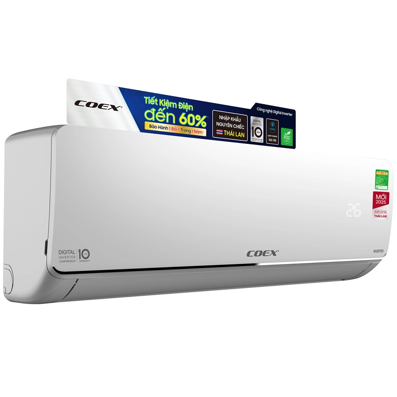 Điều hòa Coex 1 chiều Inverter 1HP-9000BTU